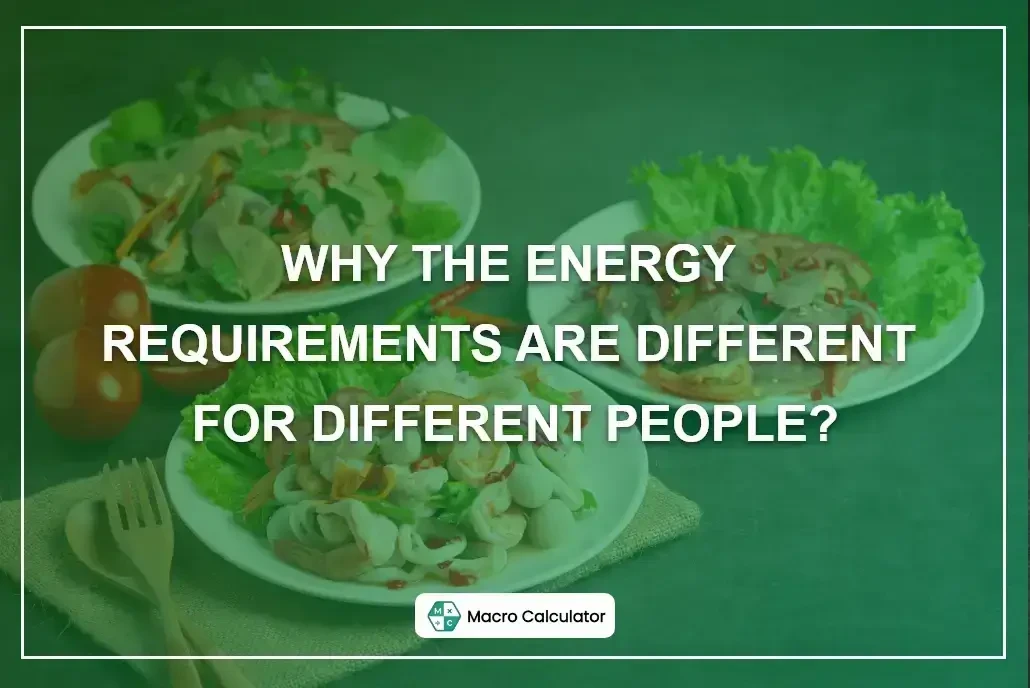 Why the energy requirements are different for different people?